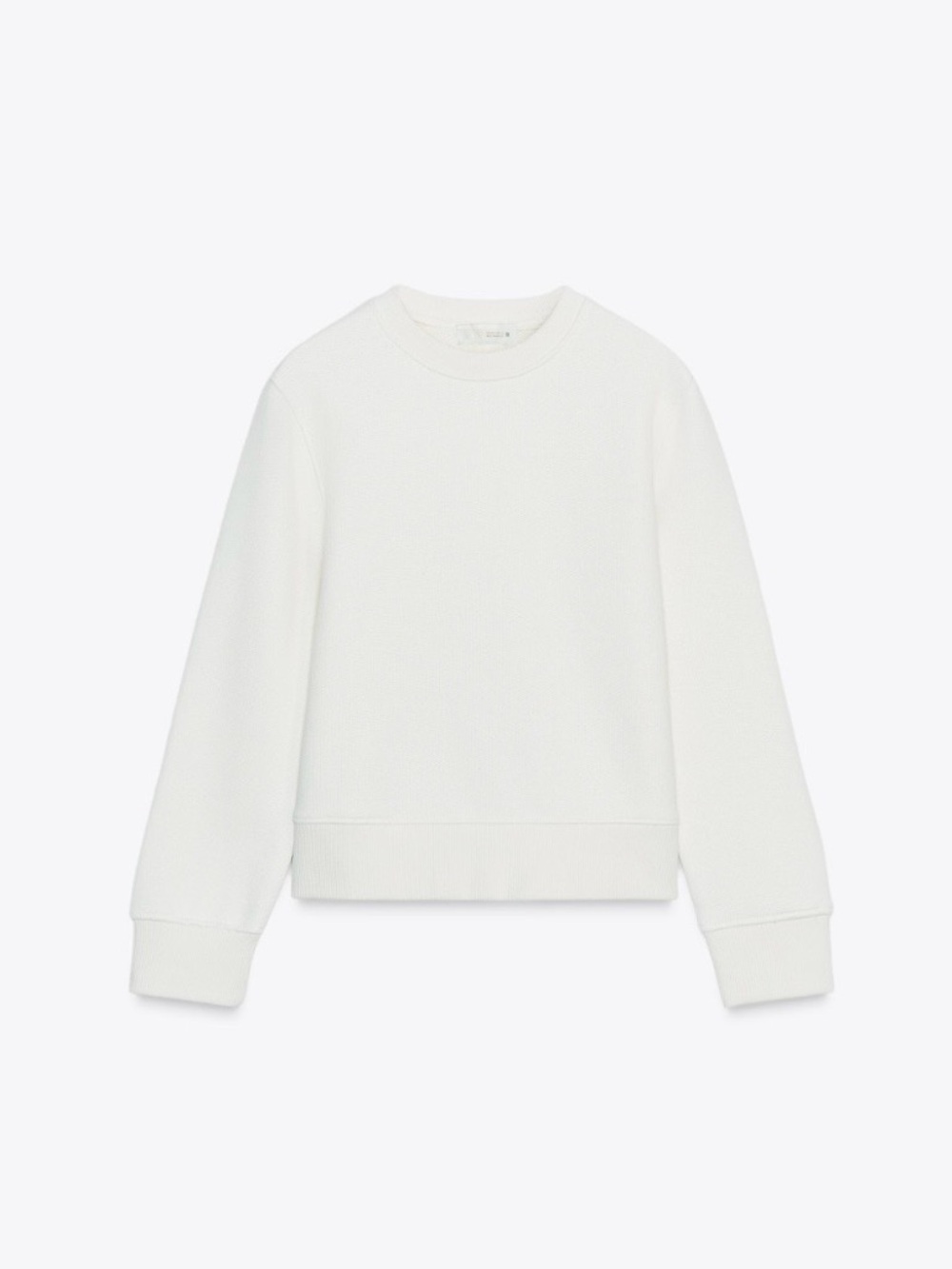 Zara Basic Cotton Sweatshirt Size: S